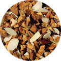 Apple almond fruit tea loose leaf with ruby-red beetroot pieces