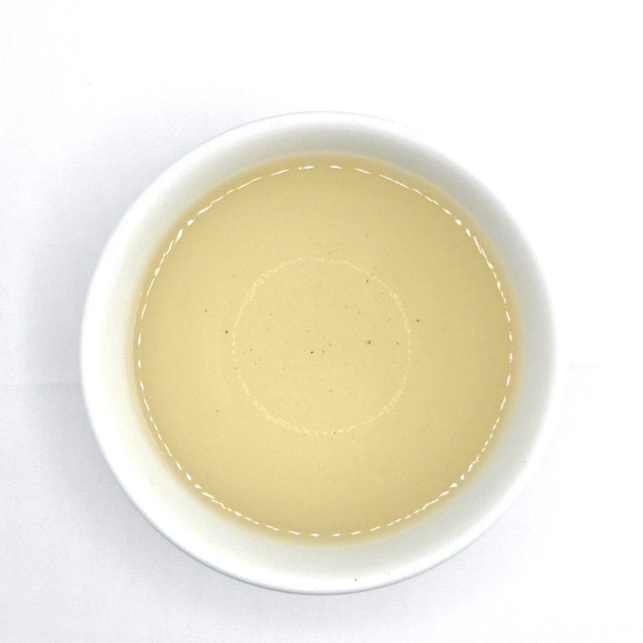 Jasmine Jade oolong tea brewed in a cup