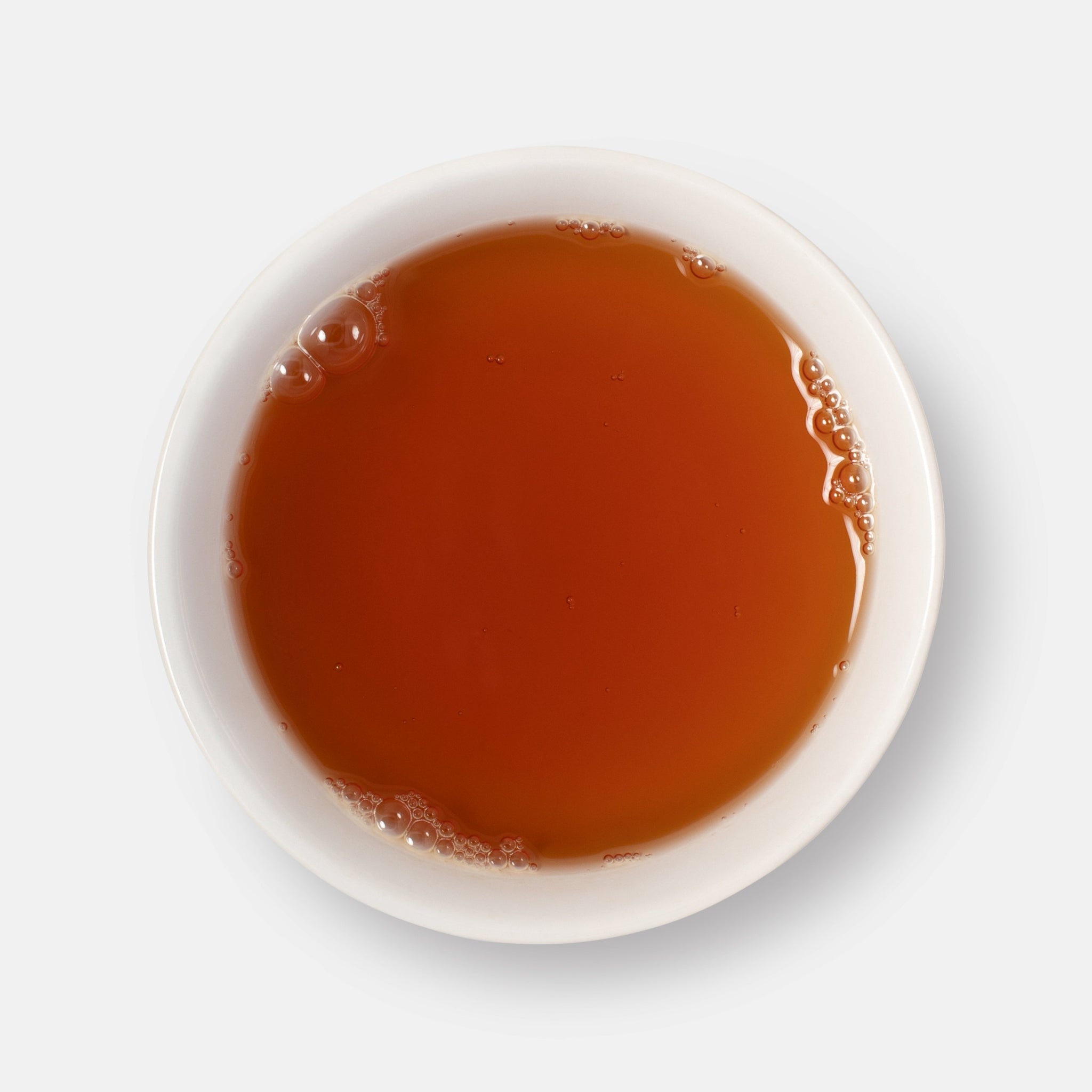Lemon Soufflé herbal tea brewed in a cup